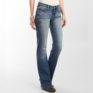 Buckle Black Mid-rise Fit #53 boot stretch jeans 24×30